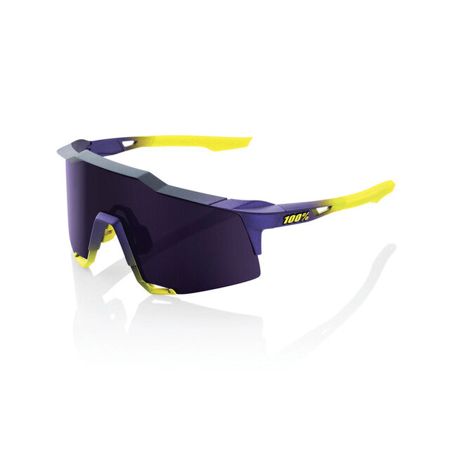 100% Speedcraft Sunglasses, Matte Metallic Digital Brights
