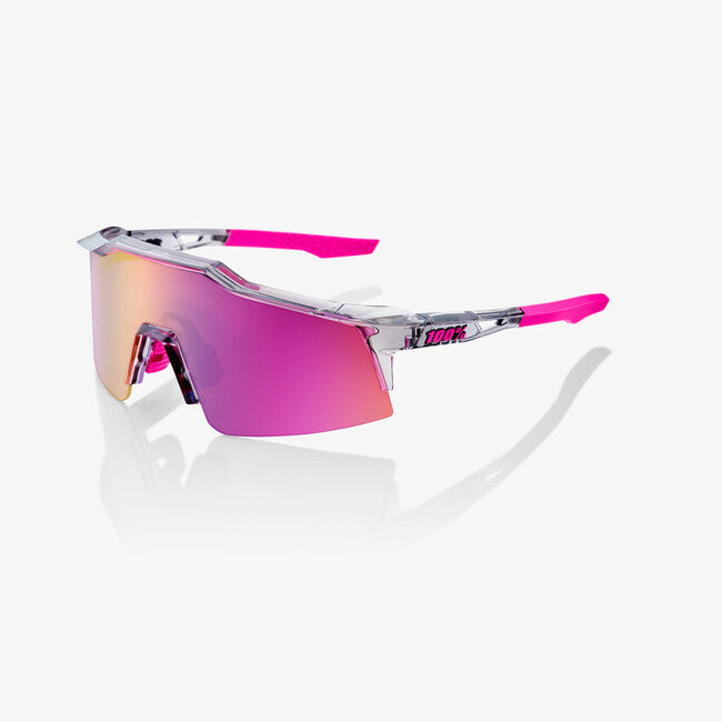 100% Speedcraft SL Sunglasses, Polished Translucent Grey
