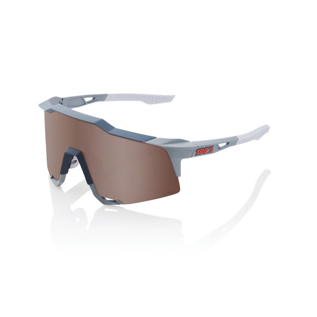 100% Speedcraft Sunglasses, Soft Tact Stone Grey