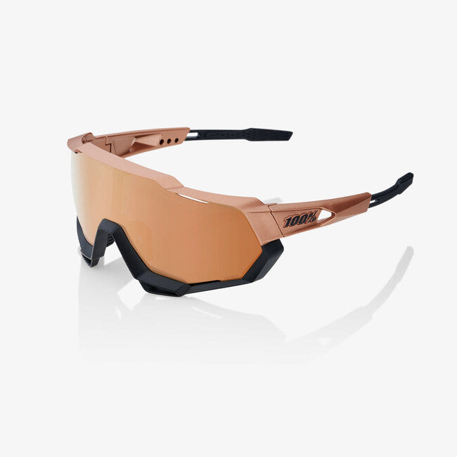 100% Speedtrap Sunglasses, Matte Copper Chromium