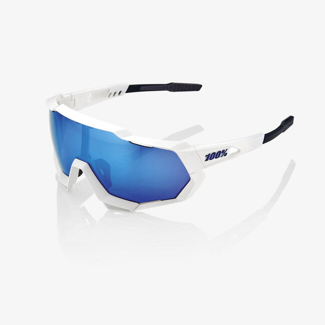 100% Speedtrap Sunglasses, Matte White