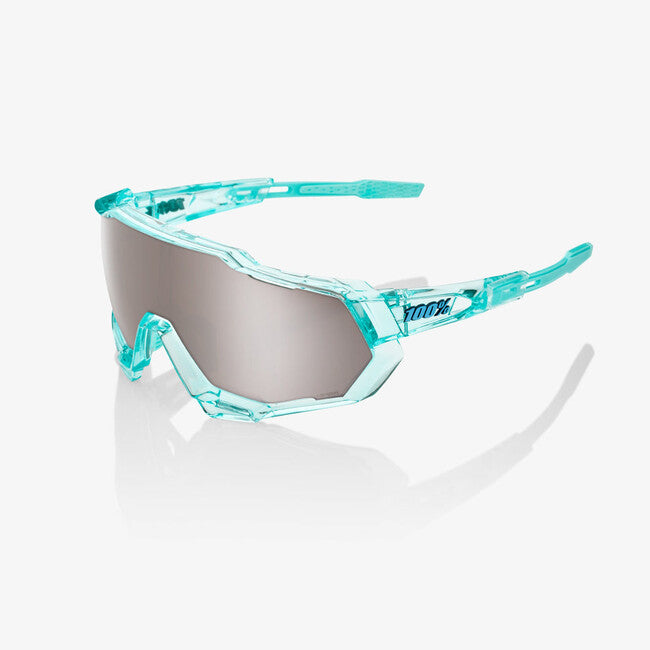 100% Speedtrap Sunglasses, Polished Translucent Mint