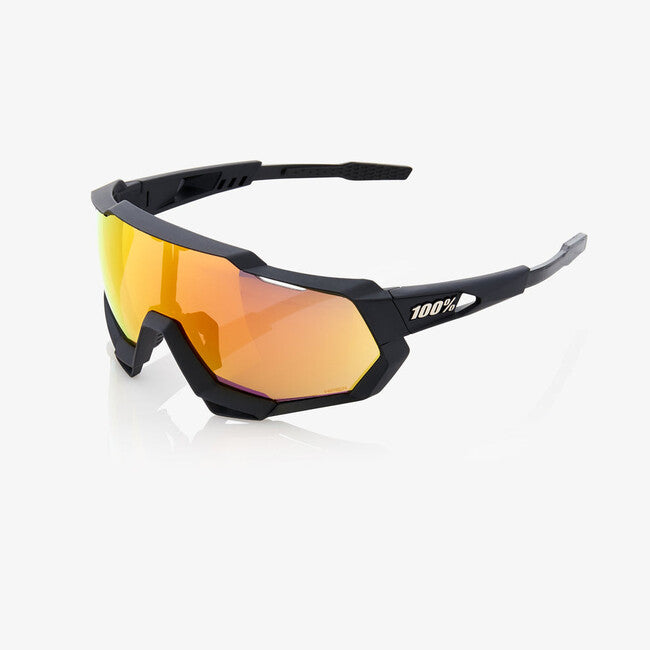 100% Speedtrap Sunglasses, Soft Tact Black