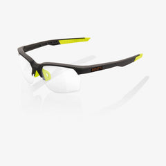 100% Sportcoupe Sunglasses, Soft Tact Cool Grey, Photochromic Lens