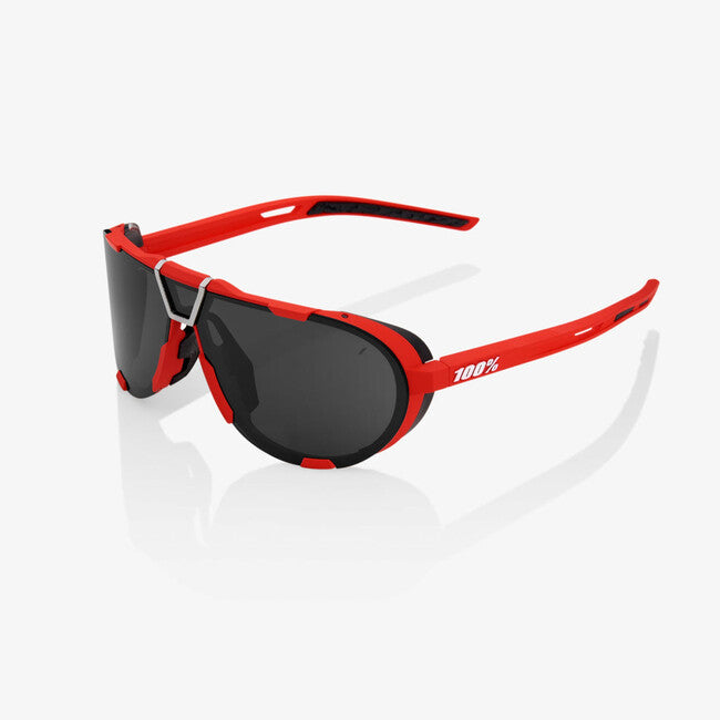100% Westcraft Sunglasses, Soft Tact Red