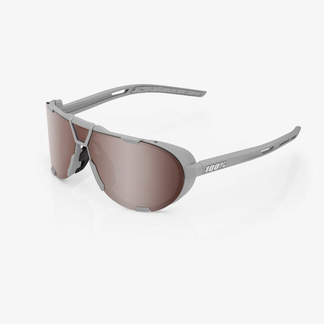 100% Westcraft Sunglasses, Soft Tact Stone Grey