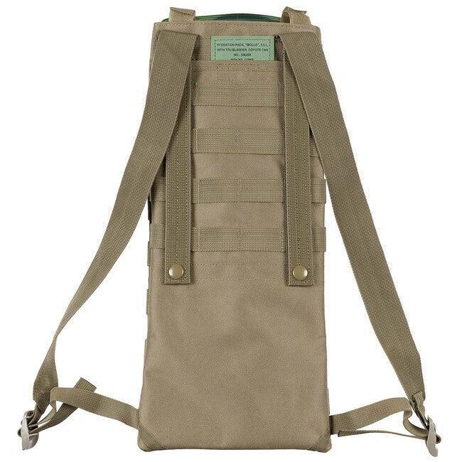 MFH Hydration Bladder with TPU Tube MOLLE, 2.5L, Coyote Tan