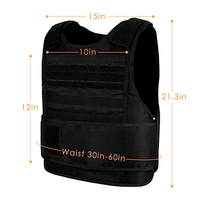 DRAGOWA Tactical Blackhawk Tactical Vest, Black