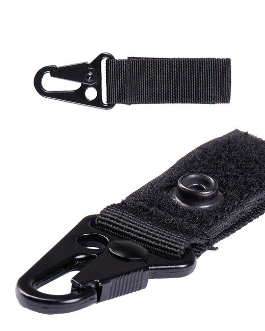 Mil-Tec Keychain with Tactical Carabiner 7cm, Black