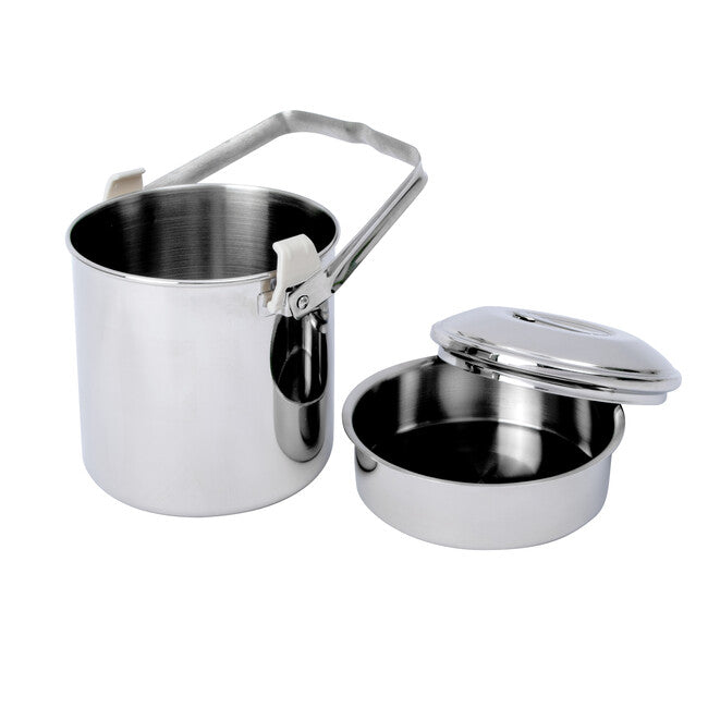 BasicNature Billy Can Stainless Steel Pot 2L