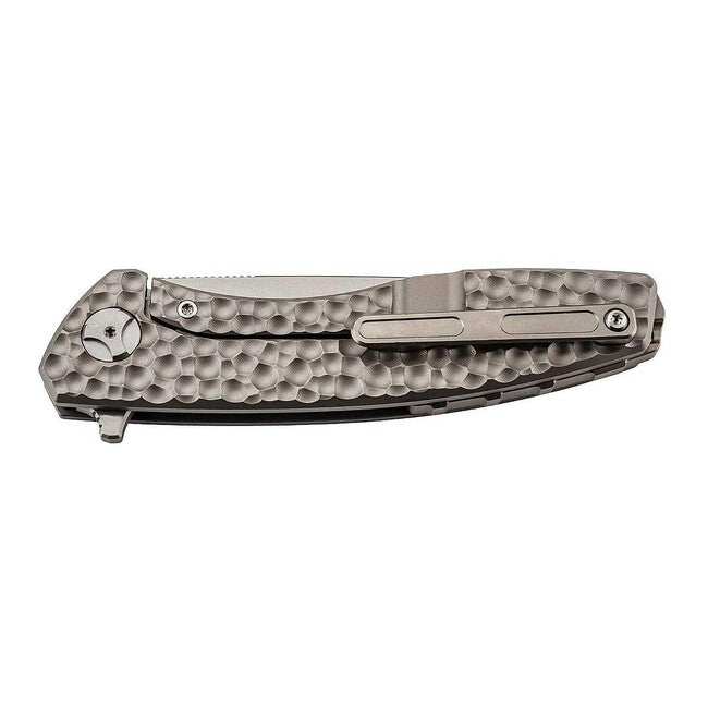 Herbertz One-Hand Pocket Knife 10cm, Titanium, CNC Surface Finish