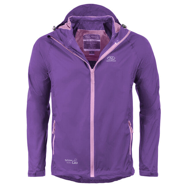 Highlander Stow and Go Raincoat, Purple