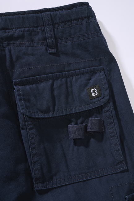 Brandit Pure Slim Fit Trousers, Navy Blue