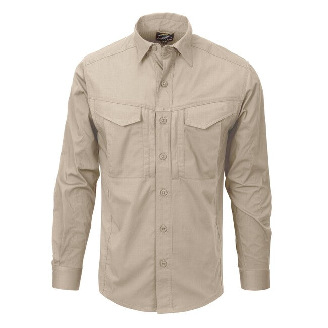 Helikon-Tex DEFENDER Mk2 Long Sleeve Shirt, PolyCotton Ripstop, Beige