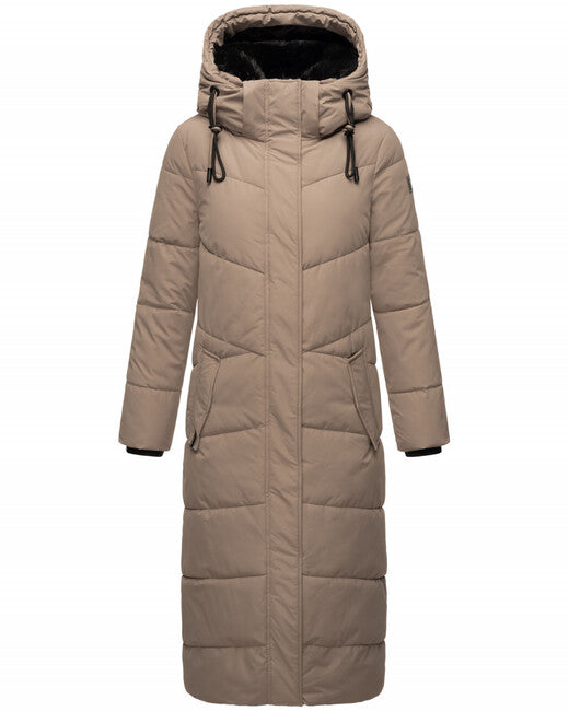 Navahoo HINGUCKER Women's Winter Jacket with Hood, Light Grey