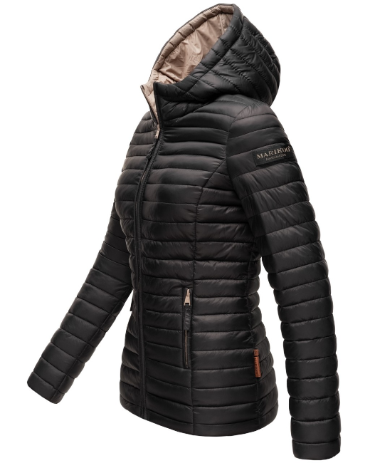 Marikoo Women's Asraa Transitional Jacket with Hood, Black