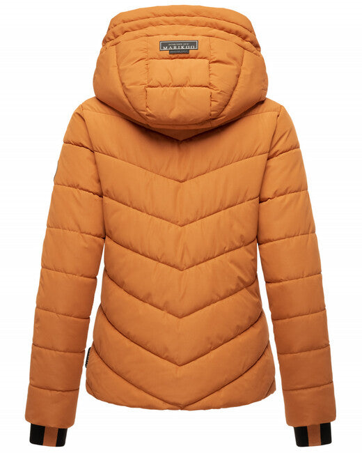 Marikoo SAMUIAA Women's Winter Jacket with Hood, Cinnamon