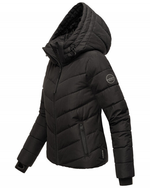 Marikoo SAMUIAA Women's Winter Jacket with Hood, Black