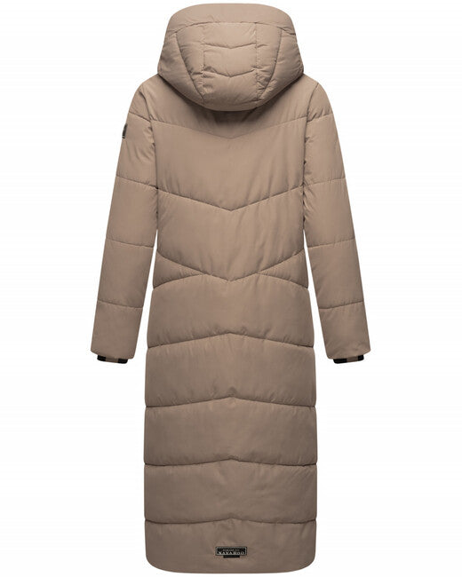 Navahoo HINGUCKER Women's Winter Jacket with Hood, Light Grey