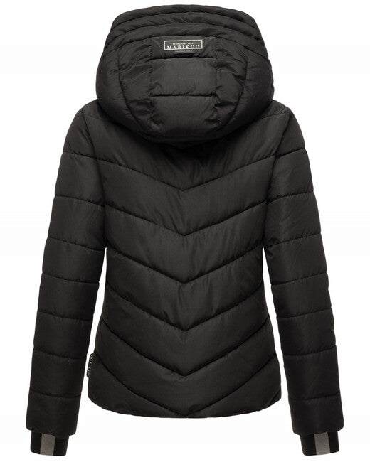 Marikoo SAMUIAA Women's Winter Jacket with Hood, Black