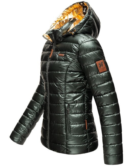 Navahoo Aurelianaa women's winter hooded jacket, olive