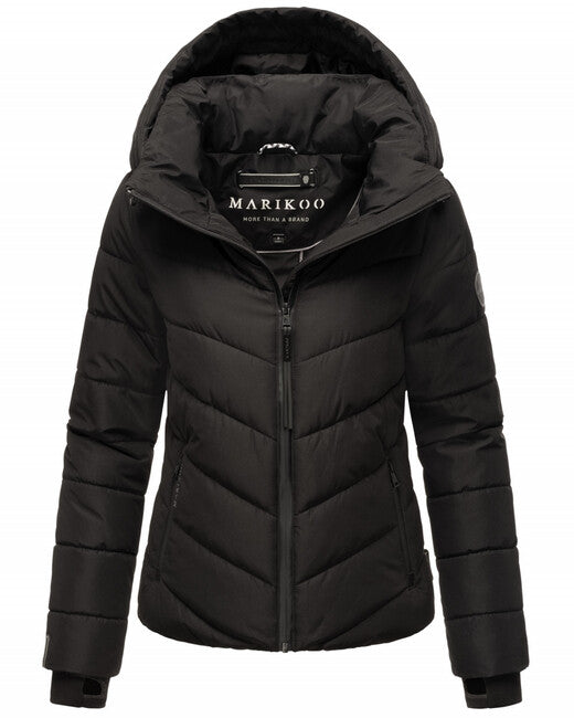Marikoo SAMUIAA Women's Winter Jacket with Hood, Black