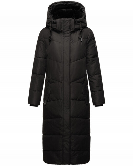 Navahoo HINGUCKER Women's Winter Jacket with Hood, Black
