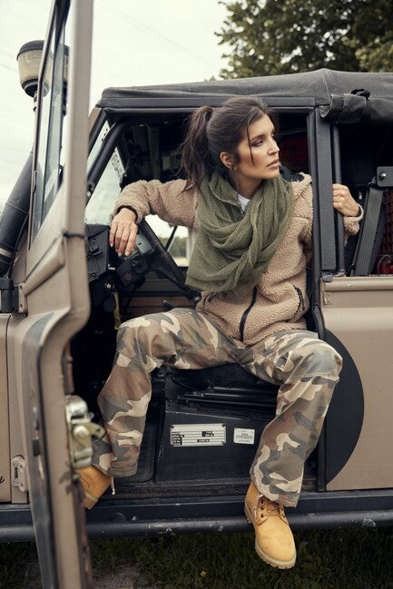 Brandit Teddy Fleece Jacket Women's, Camel