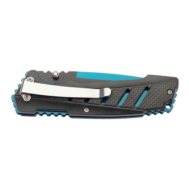 Herbertz One-Hand Pocket Knife 9.5cm, Plastic, Black-Navy Blue