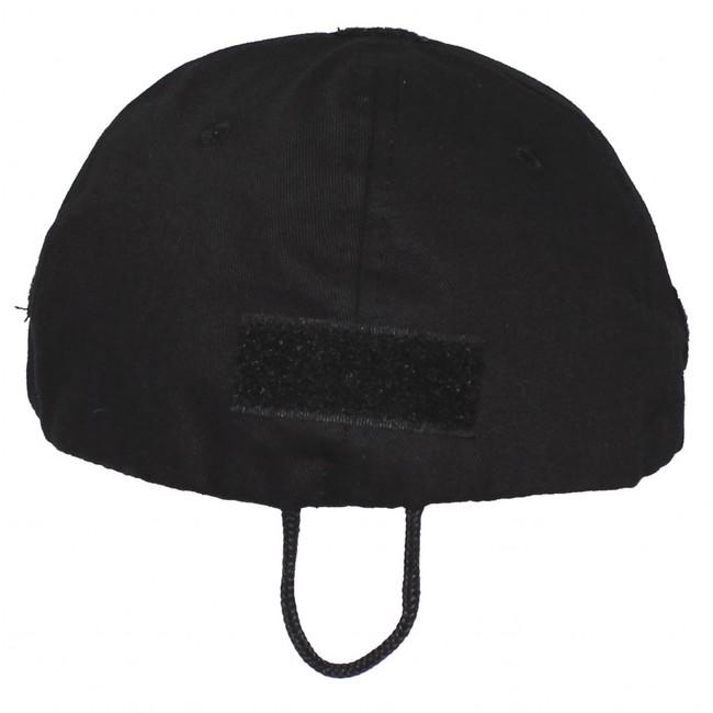 MFH Operations Cap with Velcro Panels, Black