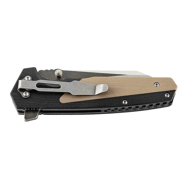 Herbertz One-Hand Pocket Knife 9.5cm, G10, Black-Green