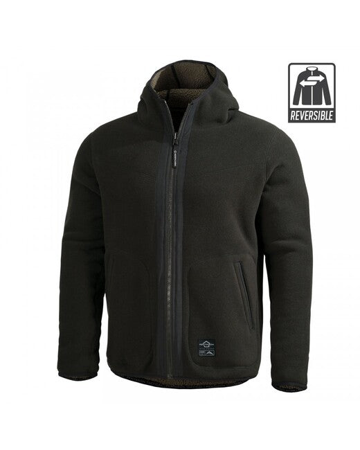 Pentagon Men's Ianos Sherpa Fleece Jacket, Dark Green/Black