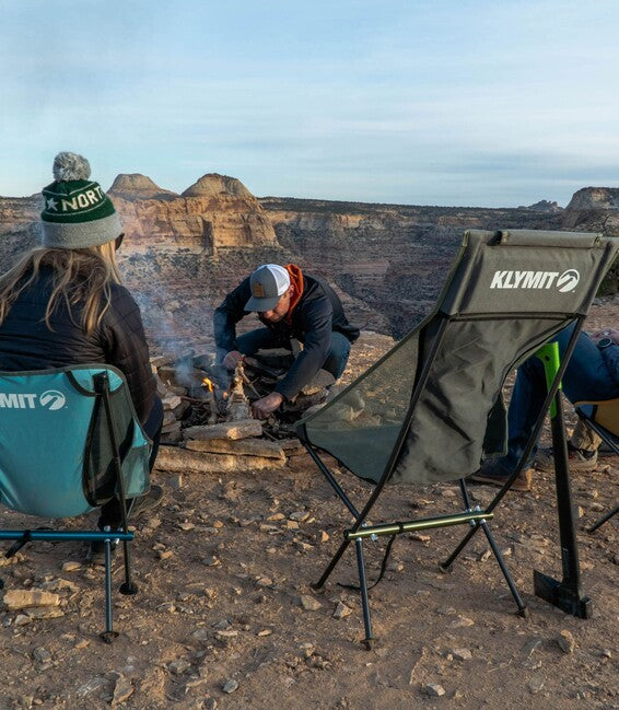 Klymit Ridgeline Short Camping Chair, Blue