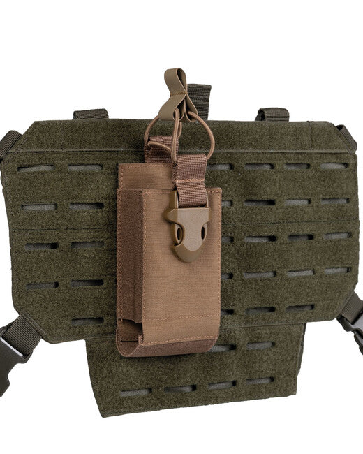 Mil-Tec Radio Pouch MOLLE Mount, Coyote