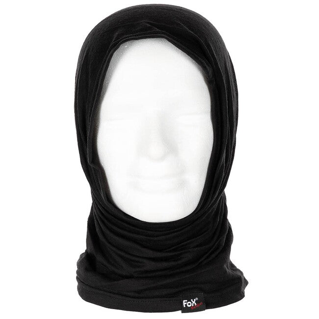 Fox Outdoor Neck Gaiter, Merino Lite, Black