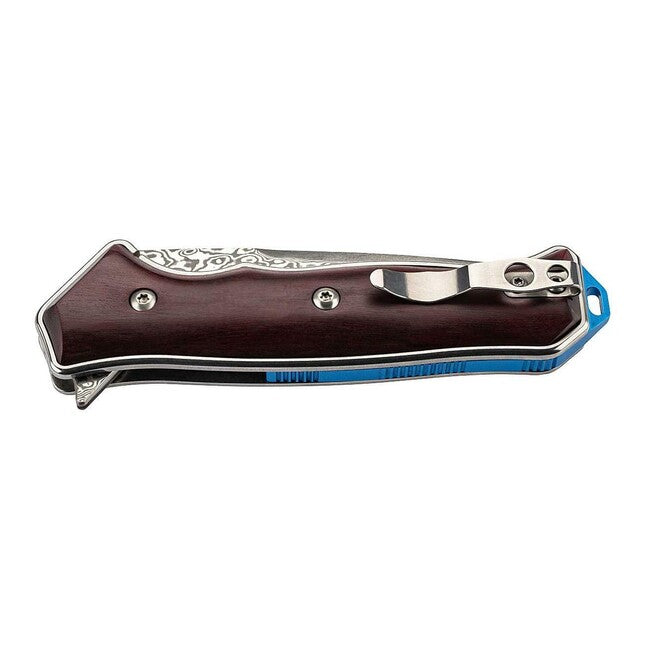 Herbertz Folding Pocket Knife 9cm, Satinwood, Stainless Steel, Aluminum