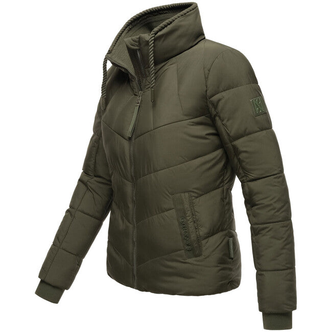 Navahoo Women's Winter Jacket Liebesfee, Dark Olive