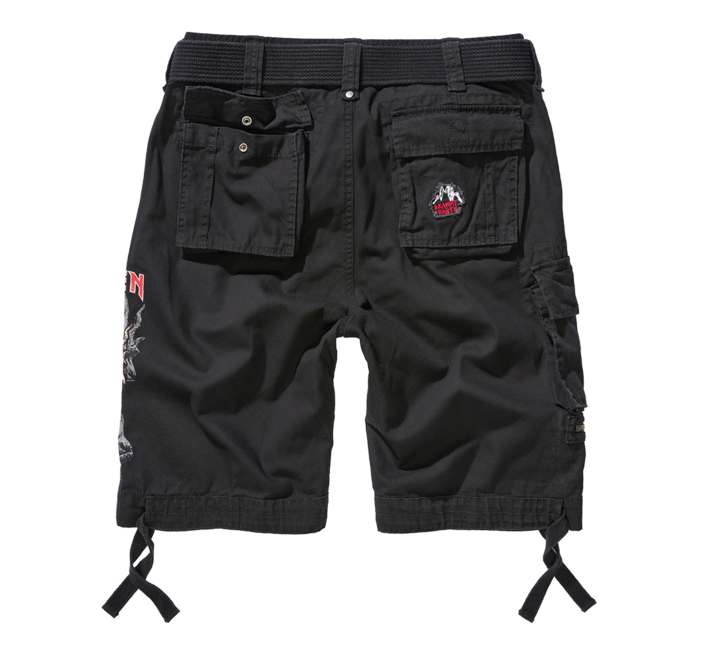 Brandit Iron Maiden Savage Shorts The Number of The Beast Black Edition, Black