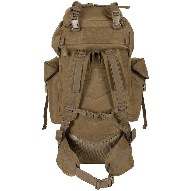 MFH MOLLE Backpack 65L, Aluminum Rod, Coyote