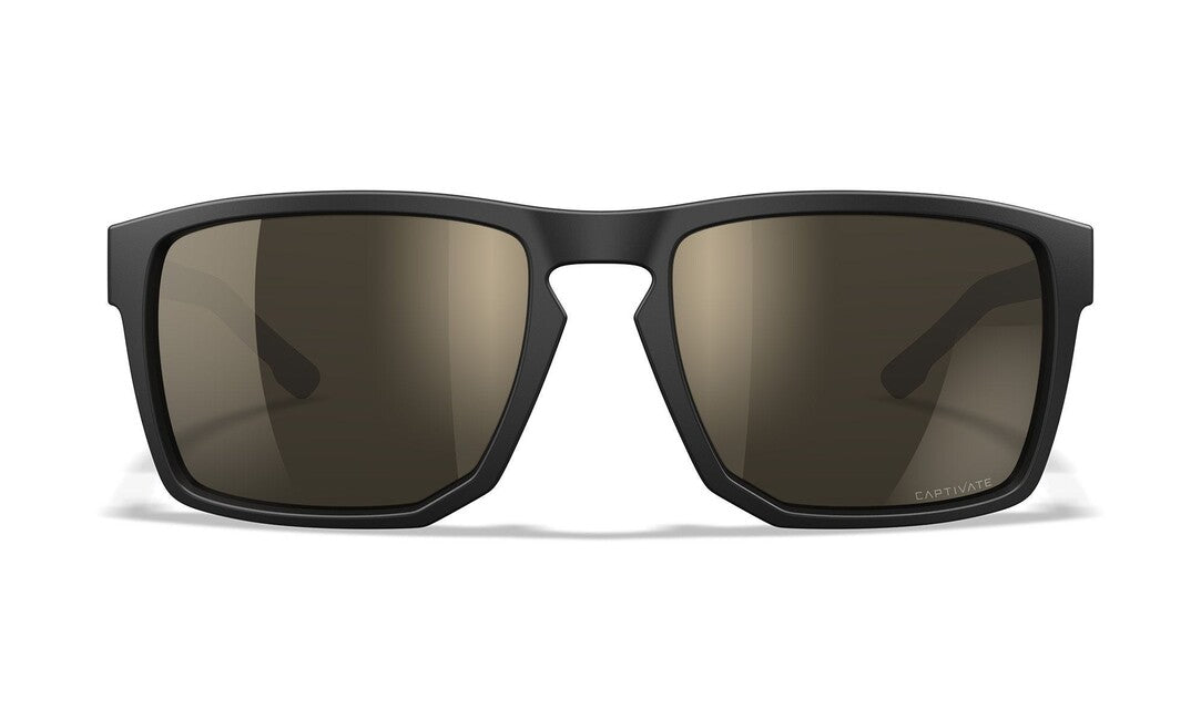 Wiley X Apex Sunglasses, Polarized Tungsten Mirror/Matte Black
