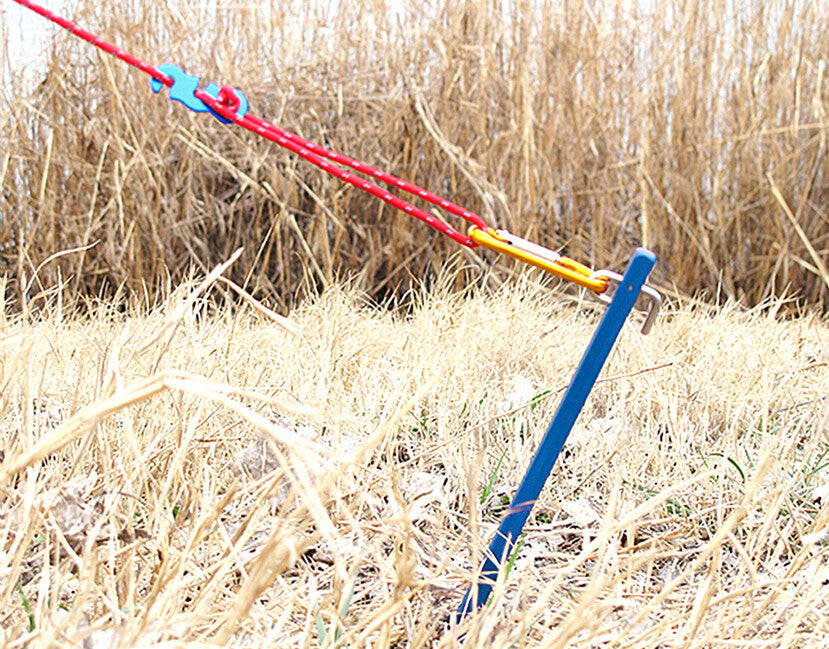 BasicNature Steady Tent Pegs 30cm Blue 4pcs