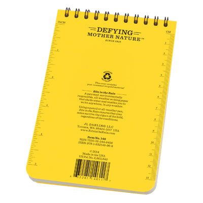 Rite in the Rain All-Weather Notebook Yellow No. 146