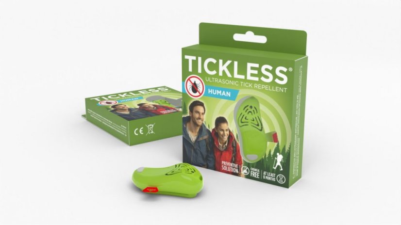 Tickless Ultrazvukový odpudzovač proti kliešťom Human, zelená