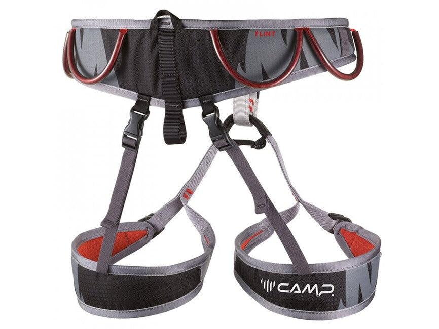 CAMP Flint Climbing Harness, Black/Red