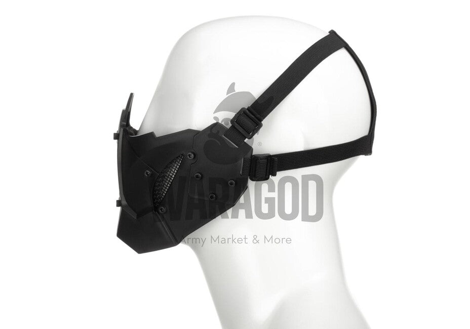 Pirate Arms Warrior Half Face Mask, Black