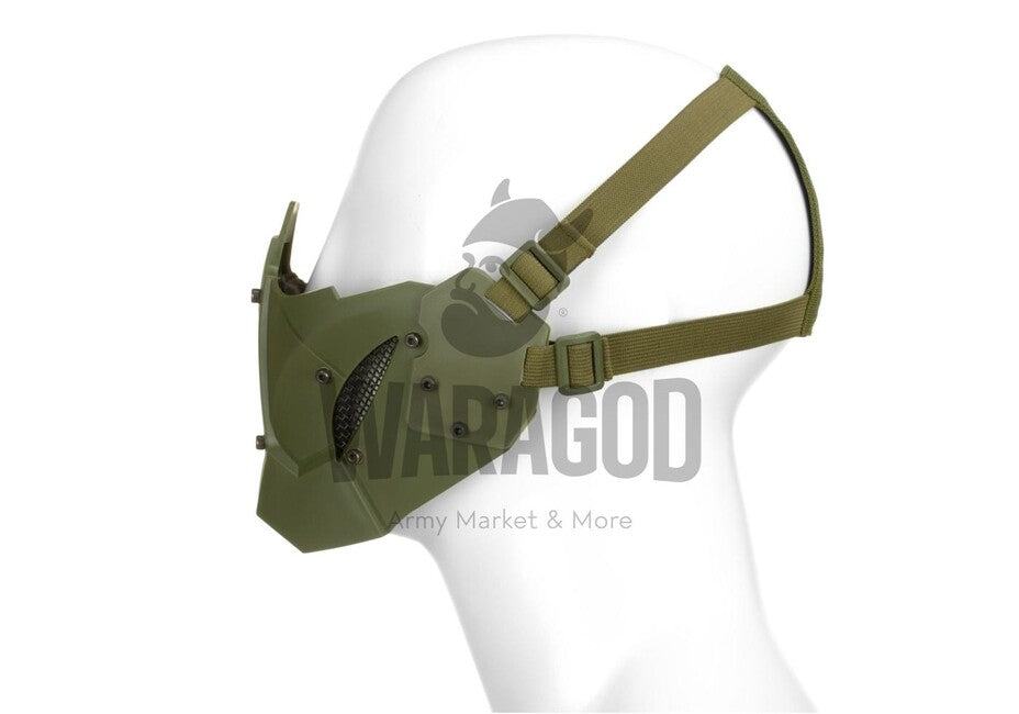 Pirate Arms Warrior Half Mask for Shaping, Olive