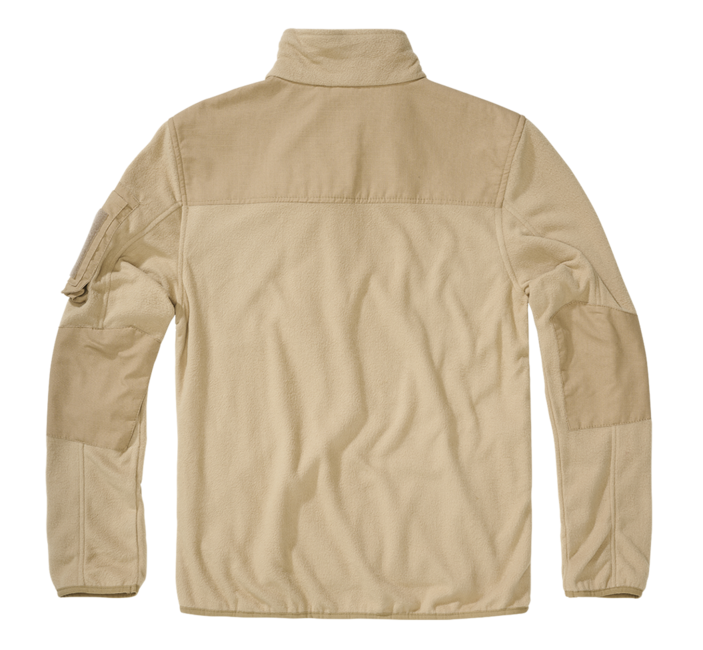Brandit Flísová mikina na zips Ripstop, camel