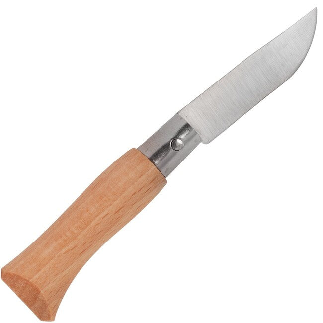 Opinel Folding Knife N°02 Inox Beech, Brown