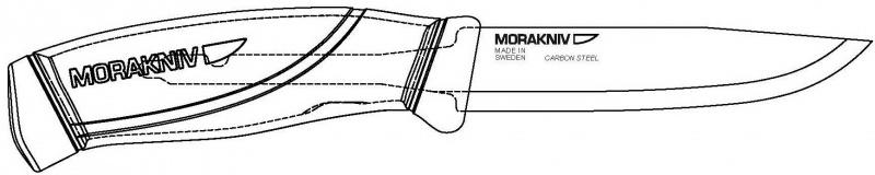 Mora of Sweden Companion Knife, Black