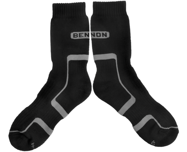 BENNON Trek Socks, Black/Grey